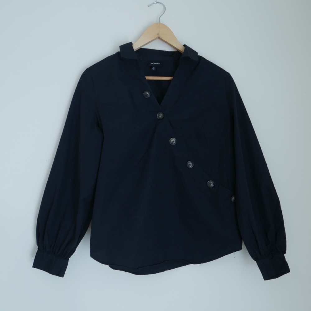 Black Cross Button Down Shirt